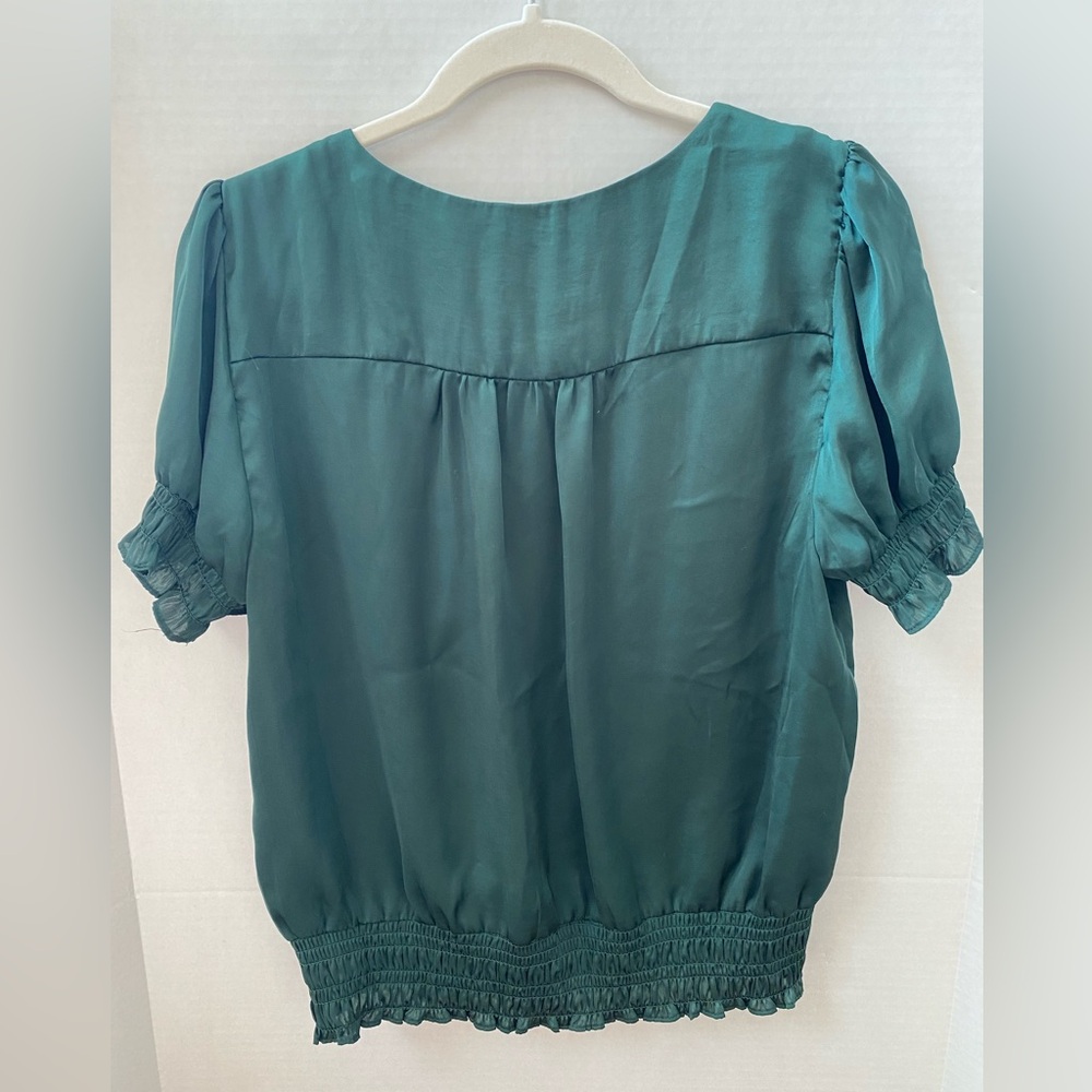 1. State Deep Green Blouse - Picture 5 of 6